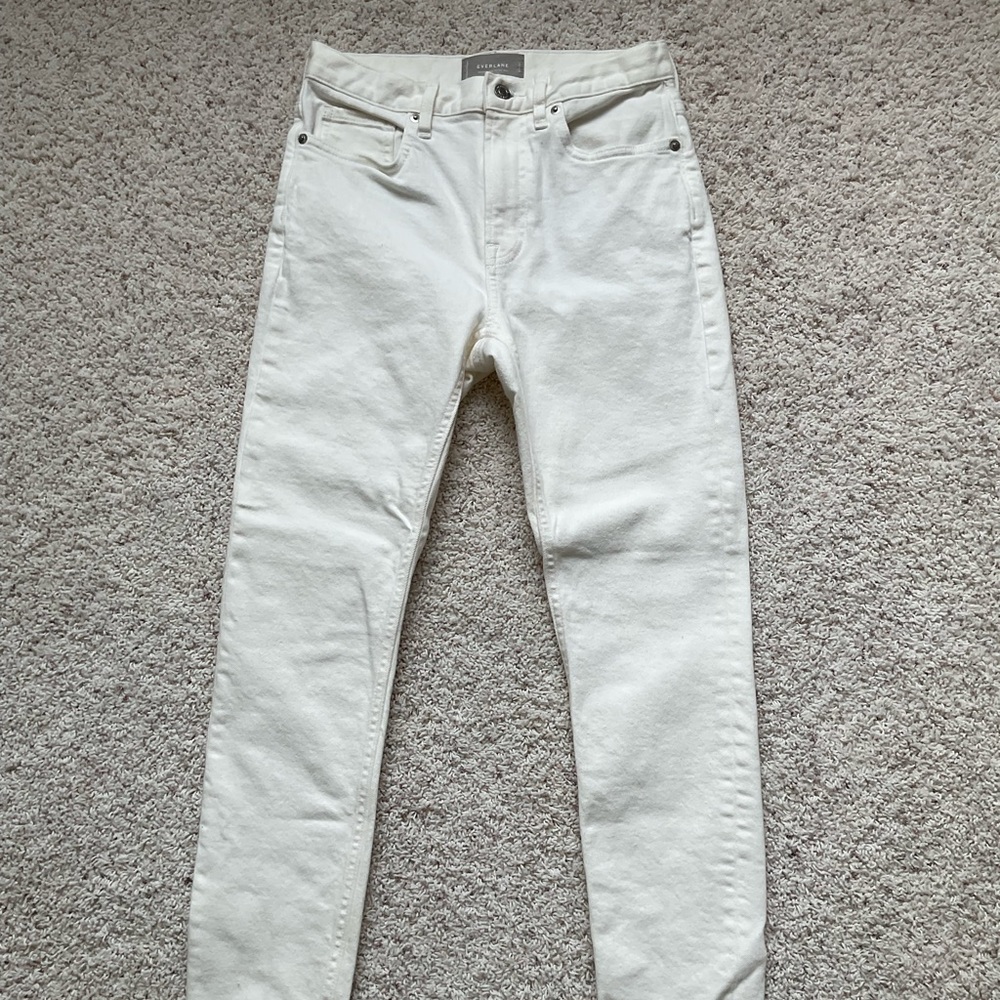 Everlane The High Rise Skinny Jean White 26 Ankle